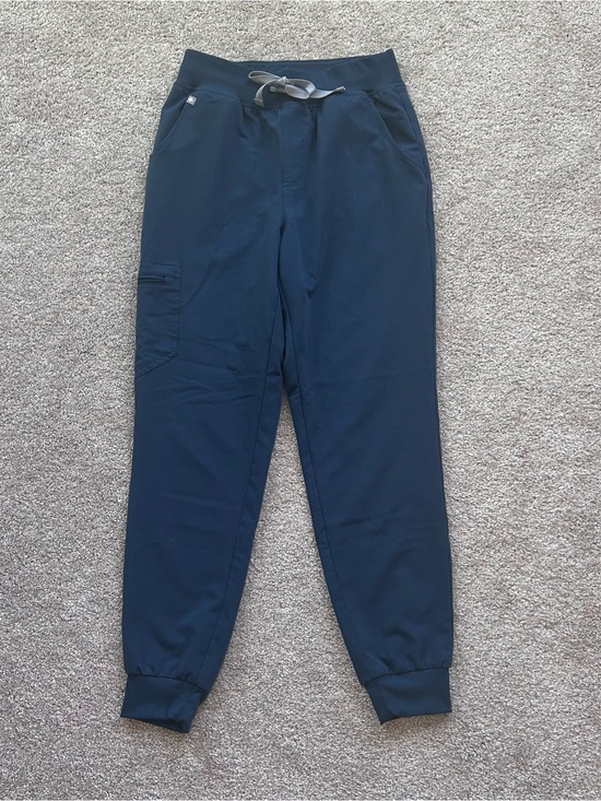 Figs Pants - FIGS Womens S HW Zamora Jogger Scrub Pants Navy Blue High Rise Tech Pocket Small